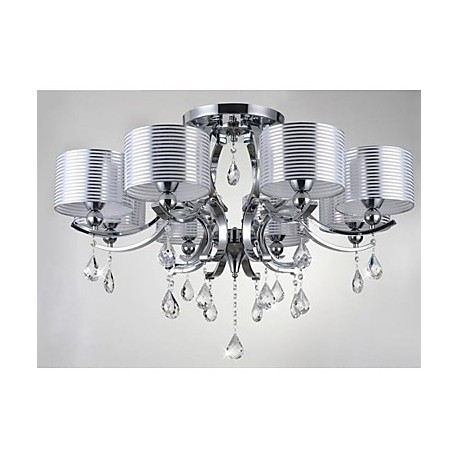 Modern K9 Crystal Chandelier E27 8 Lights