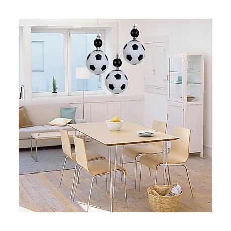 Classic Restaurant Modern Football Round Pendant Lights 3 Lights