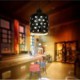 Simple Bar table 3D Glass Creative Personality Restaurant Pendant D