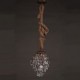 Retro Restaurant lounge Bar Hemp Industrial Wind Imitation Crystal Chandelier