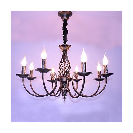 25W Retro Designers / Candle Style Others Metal Chandeliers Living Room / Bedroom / Dining Room / Study Room/ Hallway