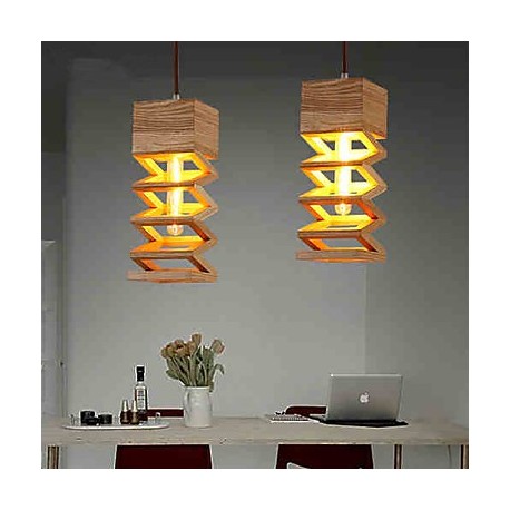 Pendant Lights LED Country Living Room / Bedroom / Dining Room / Study Room/Office / Kids Room / Game Room Wood/Bamboo