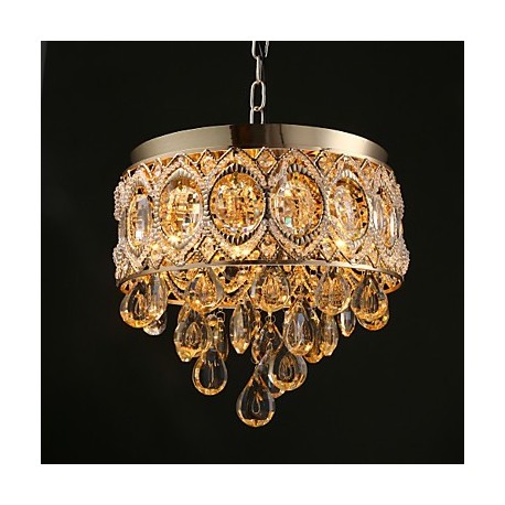 Gold Romantic Champagne Crystal Chandeliers