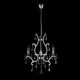 Crystal Chandelier with 3 Lights in Metal