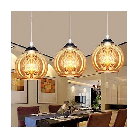 Glass Ball Pendant Lamp Three