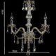 110V OR 220V 3 Lights Luxury Crystal Chandelier/Cognac Color/K9 Crystal Chandeliers/Hallway/Entry