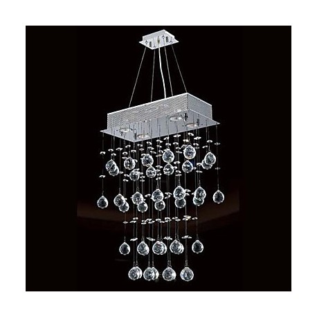 Max 50W Modern/Contemporary Crystal / Mini Style Electroplated Chandeliers / Flush MountLiving Room / Bedroom / Dining Room / St