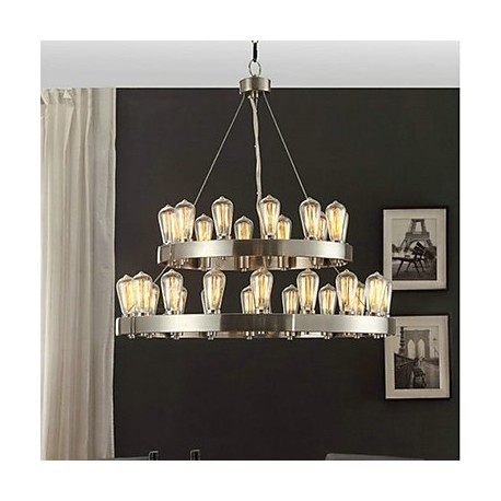 MAX:60W Vintage Mini Style Chrome Metal Chandeliers Bedroom / Dining Room / Study Room/Office / Entry / Hallway