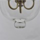 American country Vintage temple bell glass chandelier