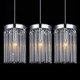 Modern 3 Lights Pendant With Glass Rod