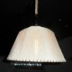 North American-Style Retro 1 Light Pendant In Fabric Shade