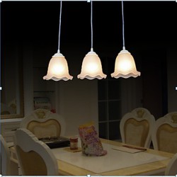 Pendant Three Lights 220V White European Retro Classic