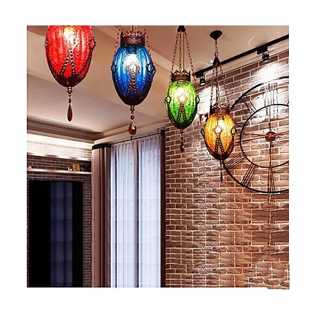 Coffee Hall Bar Deck One Retro LED Single Chandelier Pastoral Industrial Corridor