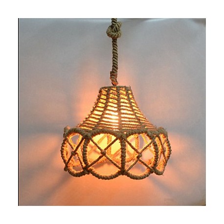 American Country Vintage Iron Chandelier Industrial Hemp