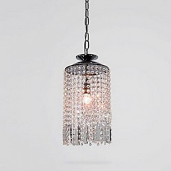 60W Modern/Contemporary Crystal Metal Pendant Lights Living Room