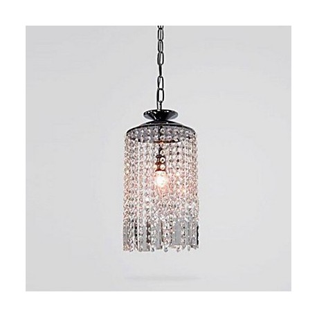 60W Modern/Contemporary Crystal Metal Pendant Lights Living Room