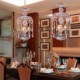 Modern Crystal Pendant Lights with 3 Lights in Glass Shade