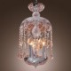 Modern Crystal Pendant Lights with 3 Lights in Glass Shade