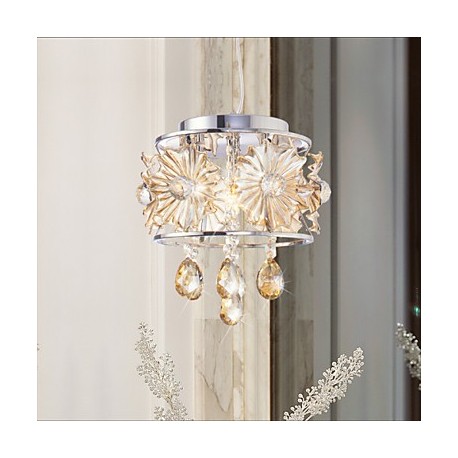 Modern Clear Sphere Lustre Crystal Chandelier Ceiling Lamp Home Decor Suspension Pendant Lamp Fixture Light