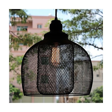 American Retro Birdcage Shape Iron Art Chandelier