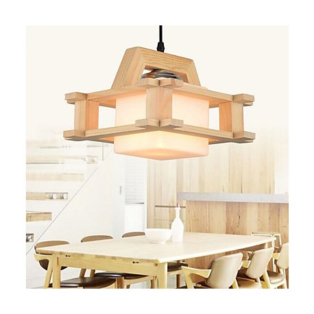 Solid Wood Living Room Lamp