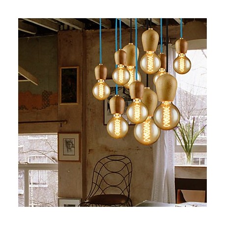 Chandeliers Mini Style Modern/Contemporary Living Room/Bedroom/Dining Room/Study Room/Office Wood/Bamboo