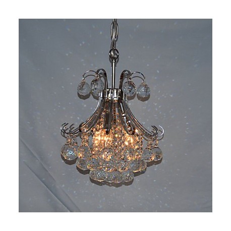 Max 40W Modern/Contemporary Crystal / Mini Style Electroplated Chandeliers / Pendant Lights Living Room / Bedroom / Dining Room