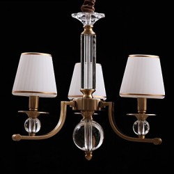 40w Modern/Contemporary Crystal Bronze Metal Chandeliers Bedroom / Dining Room