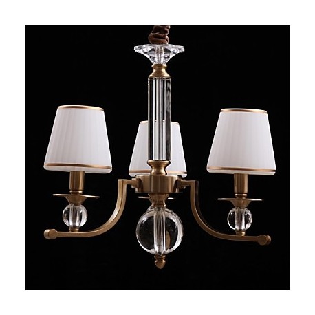 40w Modern/Contemporary Crystal Bronze Metal Chandeliers Bedroom / Dining Room