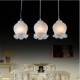 Pendant White Three-Lights 220V European Retro Classic