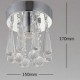 Modern Crystal 1 Lights Flush Mount In Crown Shape