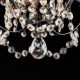 Iron Painting Chandelier with Clear Crystal Modern Lighting Lamp