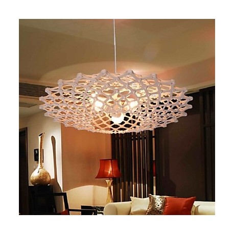 12W Vintage LED UFO Wood Chandeliers Living Room / Bedroom / Dining Room / Study Room/Office / Hallway