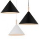 Mini Artistic Cone Pendant Lamp/1 Light/Mordern Simplicity/Finish Black/White Aluminum & Wooden Droplight