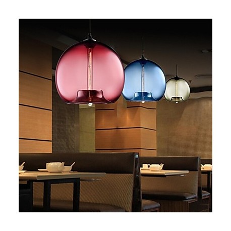 Retro Creative Single Head Glass Pendant Lamp Bar Bar Bar Cafe Restaurant In The Goldfish Bowl