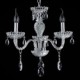 6-Light The style of palace Glass Chandelier With Candle Bulb