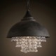 Loft Pendant Lights Crystal Retro/ Coffe Bar Light/ Dining Room / Study Room/Game Room / Hallway / Garage Metal