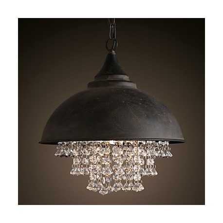 Loft Pendant Lights Crystal Retro/ Coffe Bar Light/ Dining Room / Study Room/Game Room / Hallway / Garage Metal