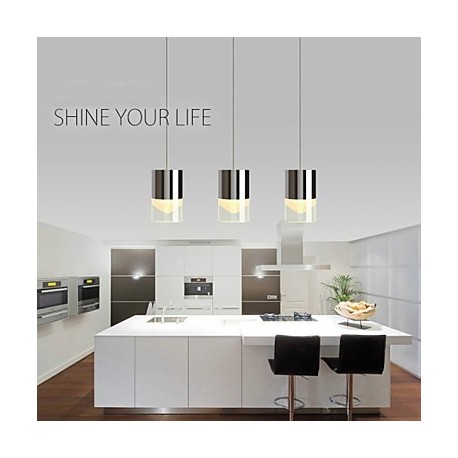 3 Lights Pendant Lights LED / Bulb Included Modern/Contemporary Dining Room / Kitchen Metal