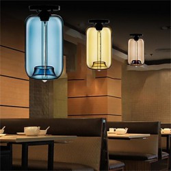 Retro Creative Single Head Glass Pendant Lamp Bar Bar Bar Cafe Restaurant In The Goldfish Bowl