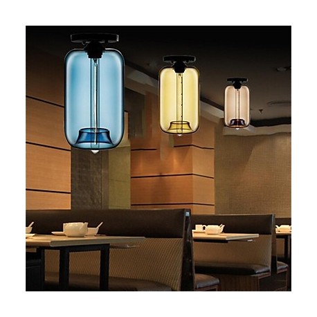 Retro Creative Single Head Glass Pendant Lamp Bar Bar Bar Cafe Restaurant In The Goldfish Bowl