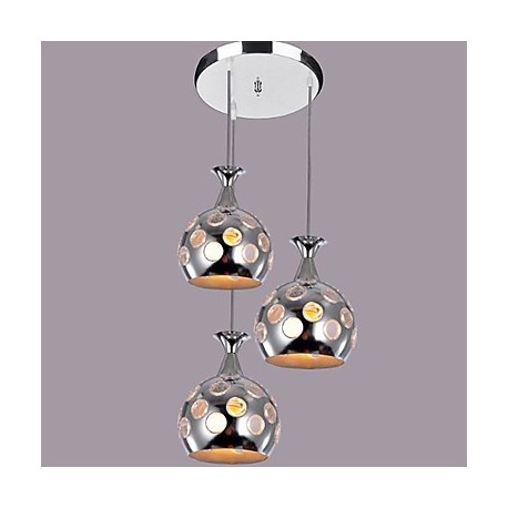 Max 60W Modern/Contemporary / Island Mini Style Electroplated Pendant Lights Living Room / Bedroom / Dining Room