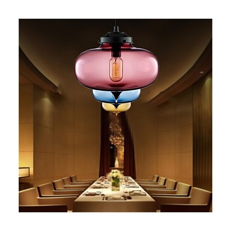 Retro Creative Single Head Glass Pendant Lamp Bar Bar Bar Cafe Restaurant In The Goldfish Bowl