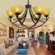 Chandeliers 6 Lights Traditional/Classic / Vintage Living Room / Bedroom / Study Room/Office Metal