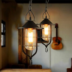 MAX 40W Retro Mini Style Painting Metal Pendant LightsLiving Room / Bedroom / Dining Room / Kitchen / Study Room/Office / Kids R