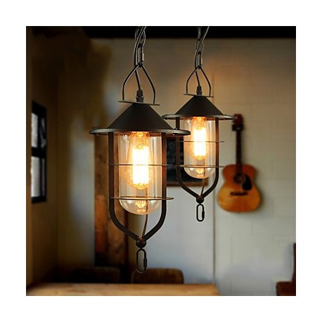 MAX 40W Retro Mini Style Painting Metal Pendant LightsLiving Room / Bedroom / Dining Room / Kitchen / Study Room/Office / Kids R