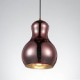 Gourd-shaped/Pendant Lamp/1 Light/Modern Simplicity/Golden/Chrome/Rose Gold/Amber/Smoky Gray/Glass &Carbon Steel