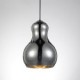 Gourd-shaped/Pendant Lamp/1 Light/Modern Simplicity/Golden/Chrome/Rose Gold/Amber/Smoky Gray/Glass &Carbon Steel