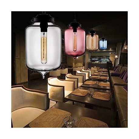 Retro Creative Single Head Glass Pendant Lamp Bar Bar Bar Cafe Restaurant In The Goldfish Bowl