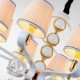 New Fabric Chandelier 5 Light Modern Minimalist High-Grade Lamp 110V or 220V